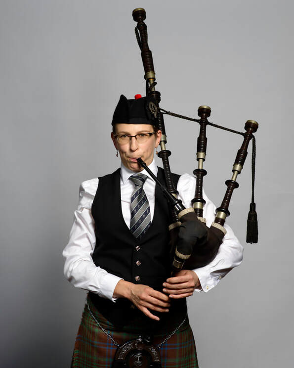 Meridith, Bagpiper for hire for weddings, funerals, and more 